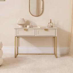 Ines Taupe Dressing Table with Drawers