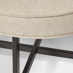 Jacob Sand Dining Chairs - Set of 2 - Black Legs - thumbnail 6