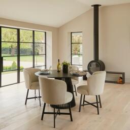Jacob Sand Dining Chairs - Set of 2 - Black Legs - thumbnail 5