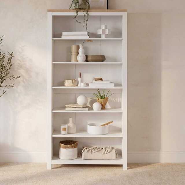 Bampton White Tall Bookcase - image 1