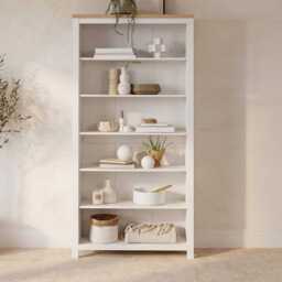 Bampton White Tall  Bookcase
