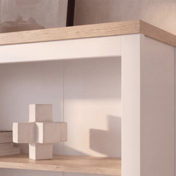 Bampton White Tall  Bookcase - thumbnail 3