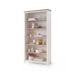 Bampton White Tall  Bookcase - thumbnail 6