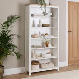 Bampton White Tall  Bookcase - thumbnail 2