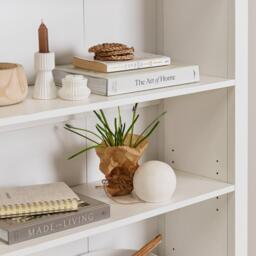 Bampton White Tall  Bookcase - thumbnail 3