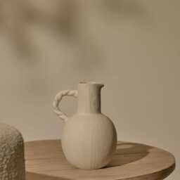 Bayswater 20cm Ceramic Jug - Beige - thumbnail 1