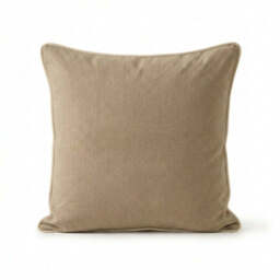 Camber 57x57cm Garden Scatter Cushion Cover - Sand with Off White Piping - thumbnail 6