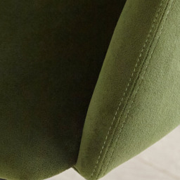 Freya Fern Green Armchairs - Set of 2 - Pale Oak Legs - thumbnail 3