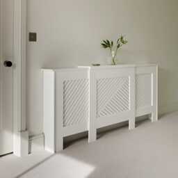 Jack Adjustable Radiator Cover - Snow White - thumbnail 1