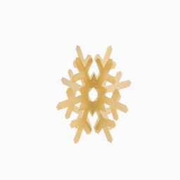 Falun 10cm Metal Snowflake Ornament - Gold - thumbnail 5