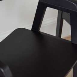Ella Black Oak Dining Armchairs - Set of 2 - thumbnail 4