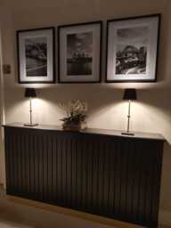 Iliana Large Radiator Cover in Charcoal Grey - thumbnail 4