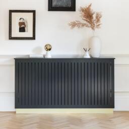 Iliana Large Radiator Cover in Charcoal Grey - thumbnail 1
