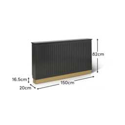 Iliana Large Radiator Cover in Charcoal Grey - thumbnail 5