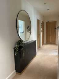Iliana Large Radiator Cover in Charcoal Grey - thumbnail 3