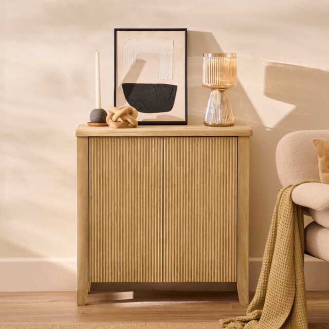 Raleigh 2 Door Small Sideboard - Whitewash - image 1