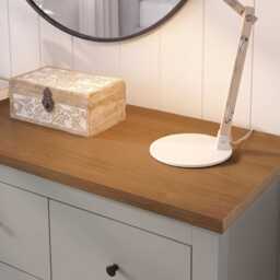 Bampton 7 Drawer Chest of Drawers  - Stone Grey - thumbnail 4