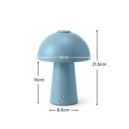 Brockhill Rechargeable Lamp - Cornflower Blue - thumbnail 5