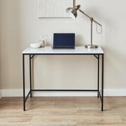 Jay Marble Effect Desk - Black - thumbnail 2