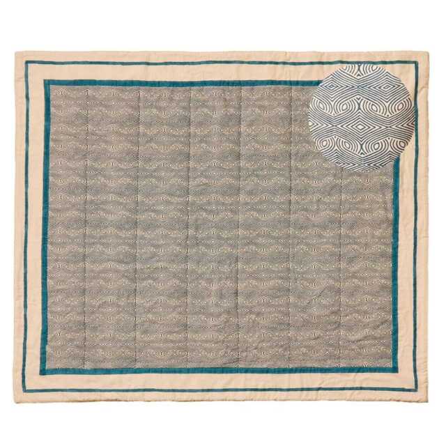 Somersby 125x145cm Bed Spread - Teal - image 1