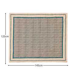 Somersby 125x145cm Bed Spread - Teal - thumbnail 4