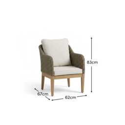 Harlyn Tawny Rattan Garden Armchairs - Set of 2 - thumbnail 5