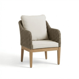 Harlyn Tawny Rattan Garden Armchairs - Set of 2 - thumbnail 3