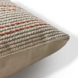 Elberton 45x45cm Cotton Striped Cushion Cover - Burnt Orange - thumbnail 5
