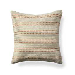 Elberton 45x45cm Cotton Striped Cushion Cover - Burnt Orange