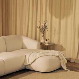 Nathalia Double Chaise Sofa - Chalk White Boucle - thumbnail 6