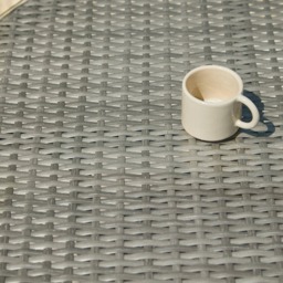 Kemble 2 Seater Round Rattan Garden Bistro Table - Light Grey with Clear Glass Top - thumbnail 3