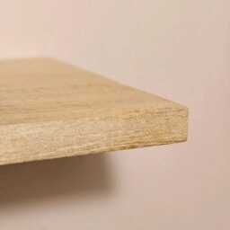 Atlas 125cm Mango Wood Wall Shelf - Whitewash - thumbnail 2