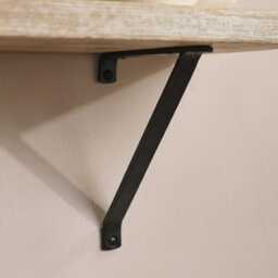 Atlas 125cm Mango Wood Wall Shelf - Whitewash - thumbnail 4
