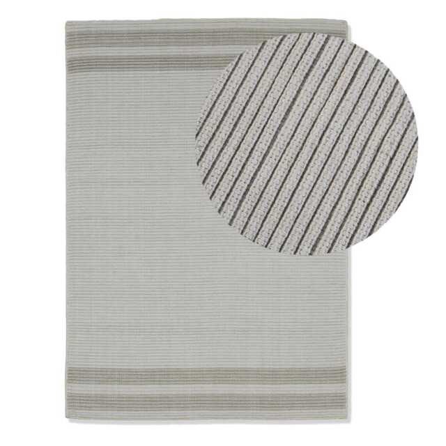 Eluru 120x170cm PET Rug - Off White & Clay - image 1