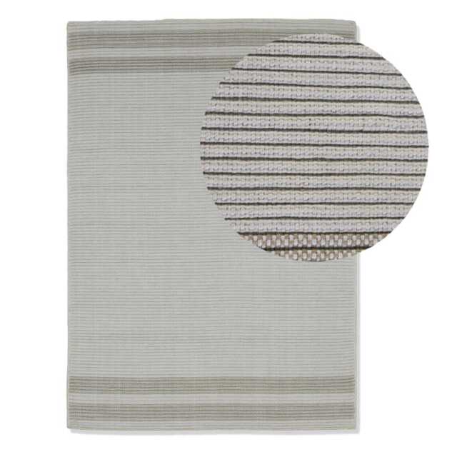 Eluru 200x290cm PET Rug - Off White & Clay - image 1