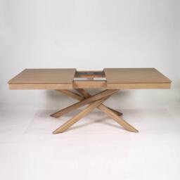 Amelia Whitewash Wood Dining Table - Extendable - thumbnail 3