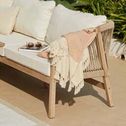 Shiro Corner Sofa Garden Cushion Covers - Linen - thumbnail 4