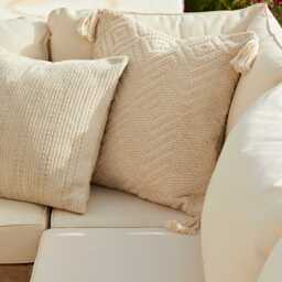 Shiro Corner Sofa Garden Cushion Covers - Linen - thumbnail 2