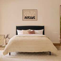 Ida Double Wooden Bed - Black Oak - thumbnail 5