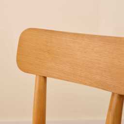 Silvester Classic Oak Bar Stool with Backrest - thumbnail 3
