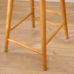 Silvester Classic Oak Bar Stool with Backrest - thumbnail 5
