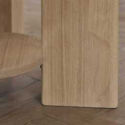 Marlon Whitewash Oak Round Dining Table Set - 4 Seater - Freya Sand Dining Chairs -  Whitewash Oak Legs - thumbnail 4