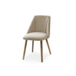 Marlon Whitewash Oak Round Dining Table Set - 4 Seater - Freya Sand Dining Chairs -  Whitewash Oak Legs - thumbnail 5