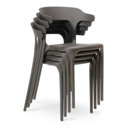 Finn 4 Seater Dining Set with Grey Chairs - 120cm - Pure White - thumbnail 5