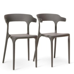 Finn 4 Seater Dining Set with Grey Chairs - 120cm - Pure White - thumbnail 3