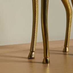 Nakuru Resting Metal Giraffe Ornament - Gold - thumbnail 6