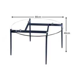 Oscar Glass Coffee Table - Blue Legs - thumbnail 5