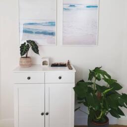 Ascot Shoe Cabinet - White Storage Cupboard - thumbnail 4