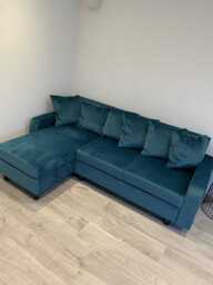 Tracy Corner Sofa - Lagoon Teal Velvet - thumbnail 2