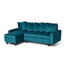 Tracy Corner Sofa - Lagoon Teal Velvet - thumbnail 4